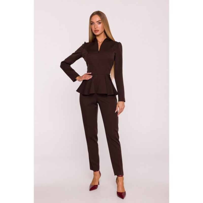 M878 Kombinezon z baskinką - brązowy