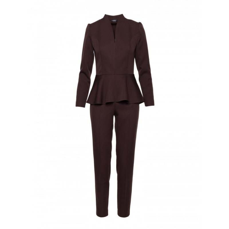 M878 Kombinezon z baskinką - brązowy