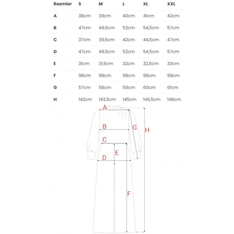 M879 Kombinezon ze stójką - bordowy