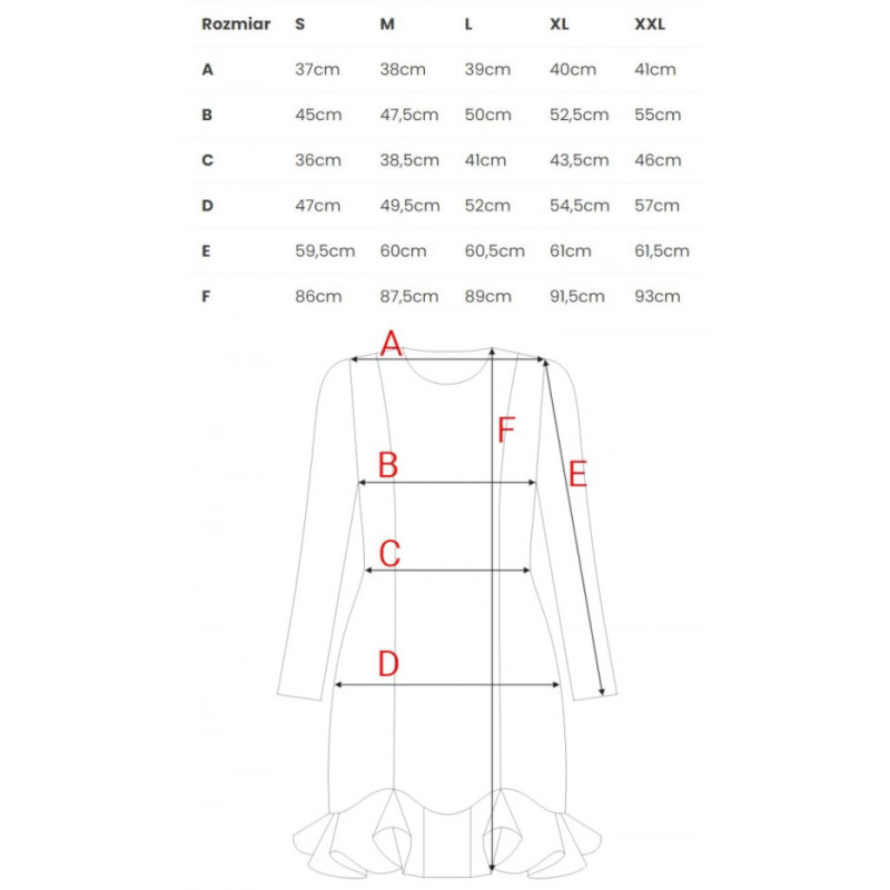 M880 Sukienka z falbankami - brązowa