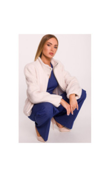 M885 Kurtka z płaszczowej dzianiny - beżowy