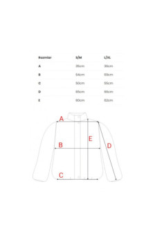 M885 Kurtka z płaszczowej dzianiny - bordowa