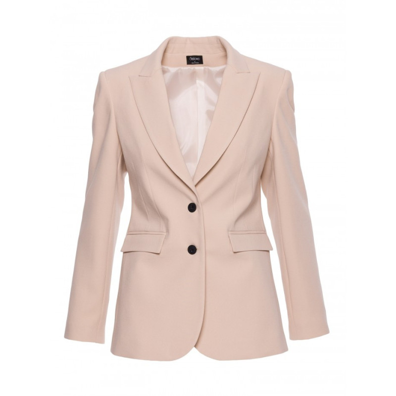 S417 Taliowana marynarka - beżowa