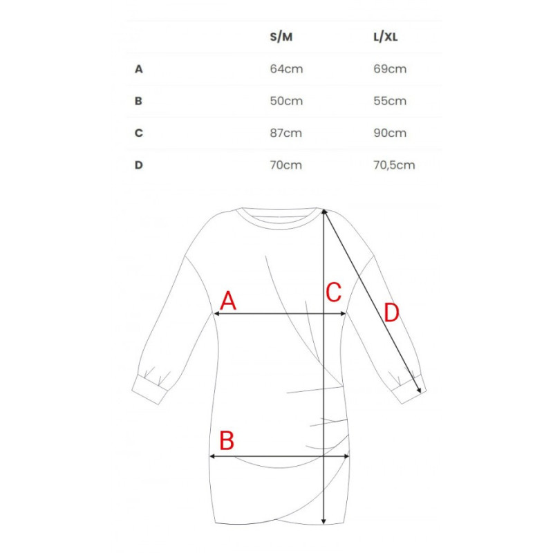 B298 Sukienka dzianinowa z zakładkami - gorzka czekolada