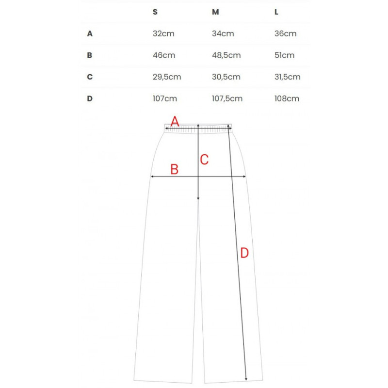 B300 Spodnie z dzianiny prążkowanej - kakaowe