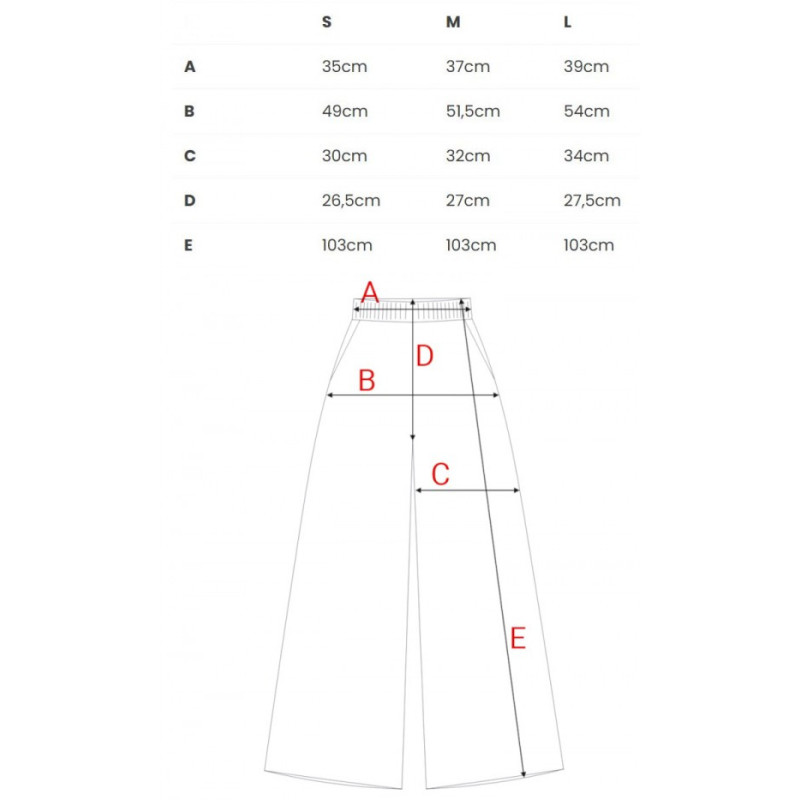 B302 Spodnie z dzianiny z nadrukiem - model 2