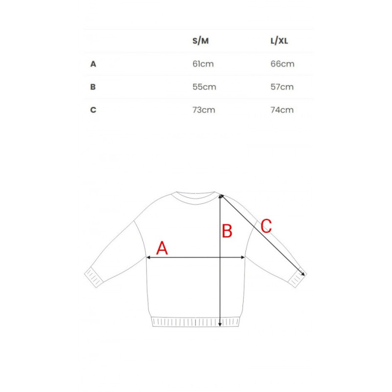 B303 Bluza z dzianiny z nadrukiem - model 1