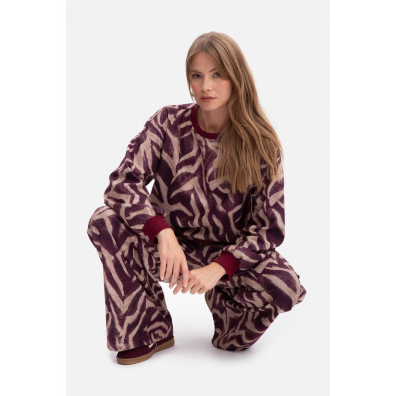 B303 Bluza z dzianiny z nadrukiem - model 2