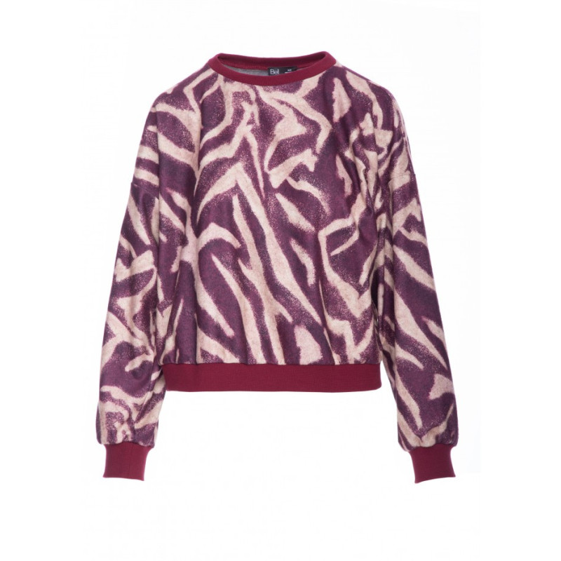 B303 Bluza z dzianiny z nadrukiem - model 2