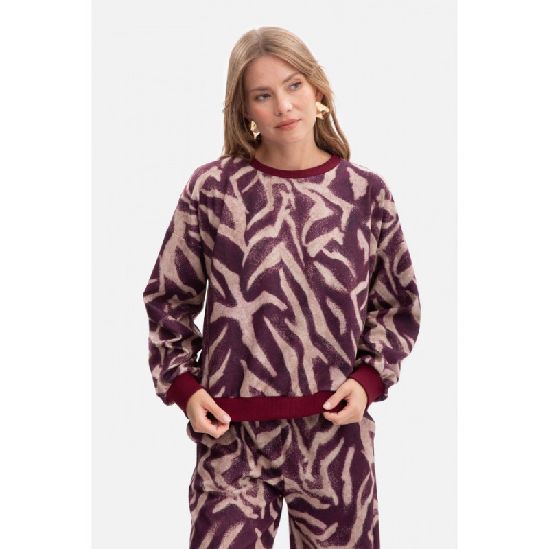 B303 Bluza z dzianiny z nadrukiem - model 2