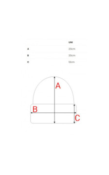M895 Czapka splot prążkowany - brązowa