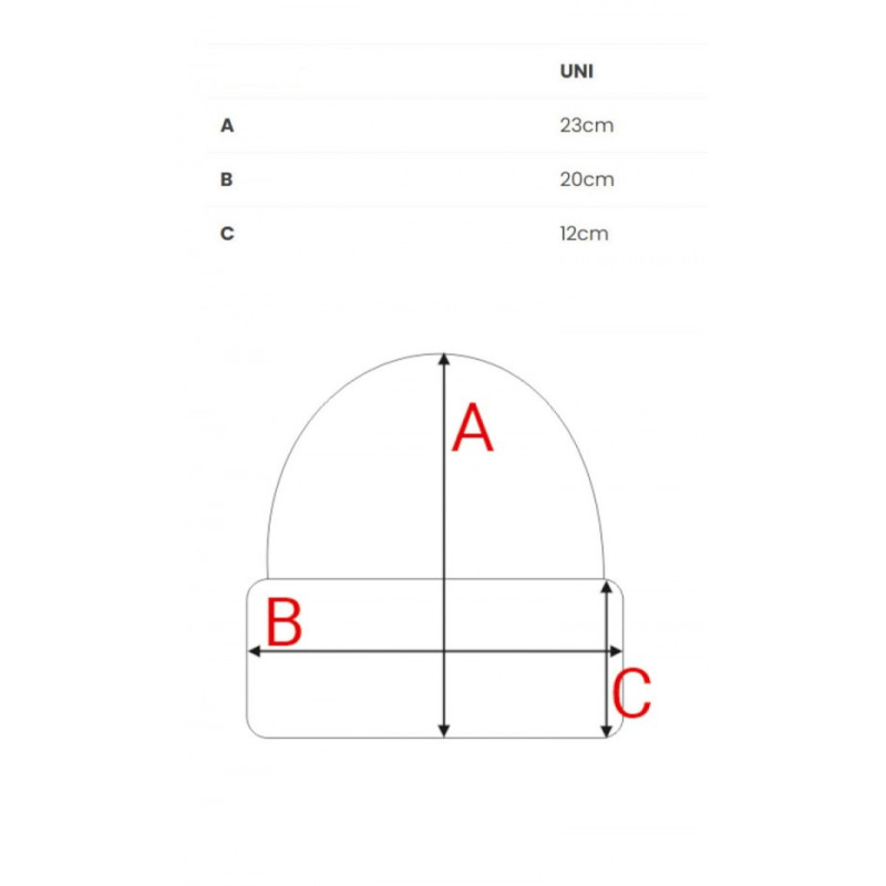 M895 Czapka splot prążkowany - brązowa