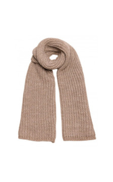 M896 Szal splot prążkowany - beżowy