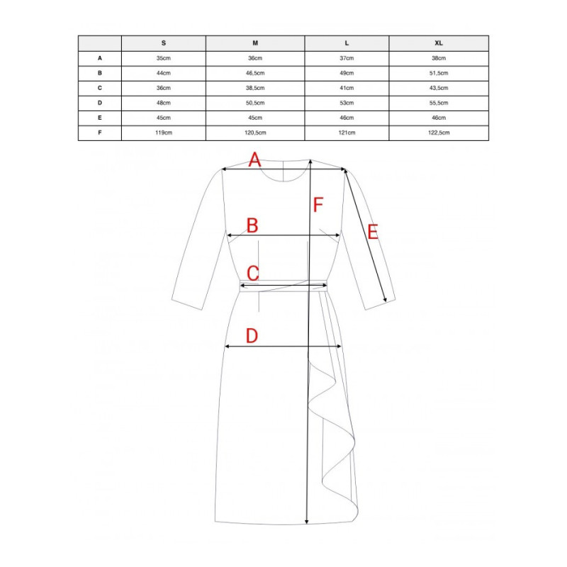 S425 Sukienka z falbaną - lawendowa