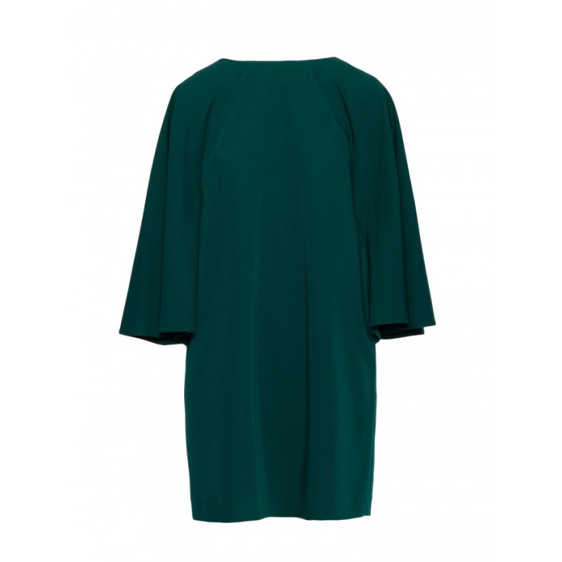 S426 Sukienka z rękawami kimonowymi - zielona