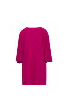 S426 Sukienka z rękawami kimonowymi - śliwkowa