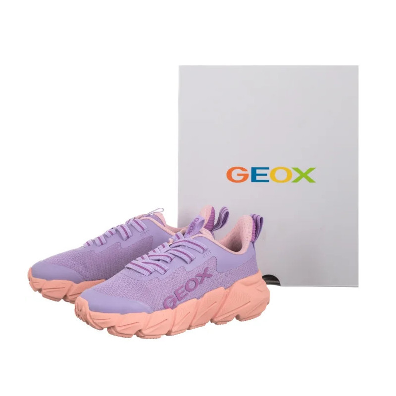 Geox J Flexyper Fast A - Mesh+Trans Lilac/Lt Coral J55N5A 0149J C8R7Q (GE248-a) sportiniai bateliai