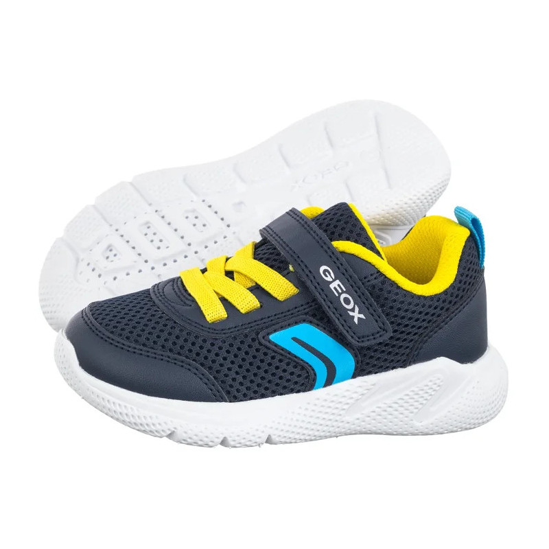 Geox B Sprintye B. C - Mesh+Geobuck Navy/Yellow B454UC 01454 C0657 (GE250-a) sportiniai bateliai