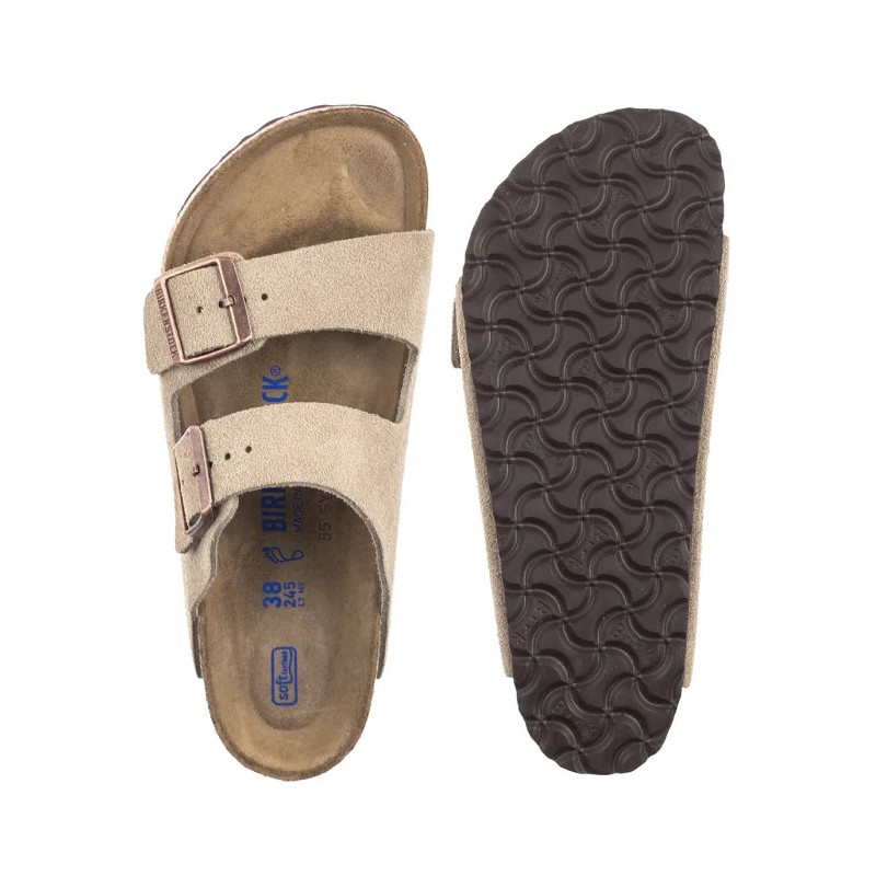 Birkenstock Arizona BS Soft Footbed Taupe 0951301 (BK344-a) Moteriški batai/šlepetės