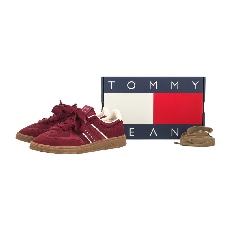 Tommy Hilfiger The Greenwich Edge Suede Deep Dahlia EN0EN02924 XKK (TH1438-a) sportiniai bateliai