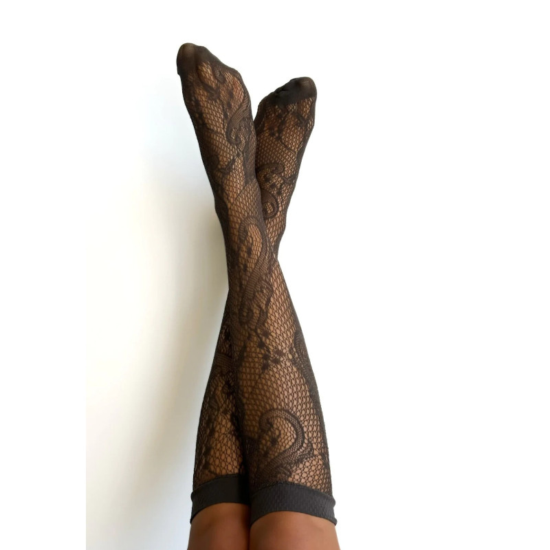 Veneziana tinklinės kojinės iki kelių