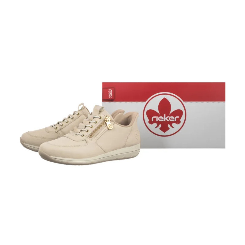 Rieker Beżowe N1156-60 (RI349-a) sportiniai bateliai