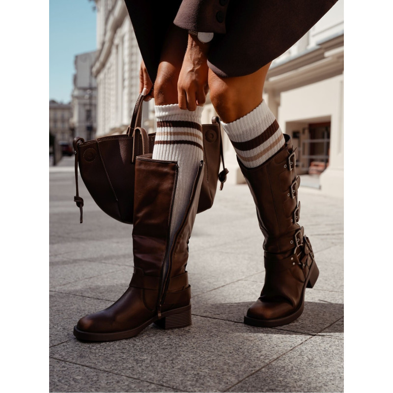 Milena medvilninės kojinės iki kelių 