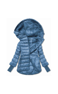 LONG JACKET WITH HOOD BLACK (PM7231) striukė