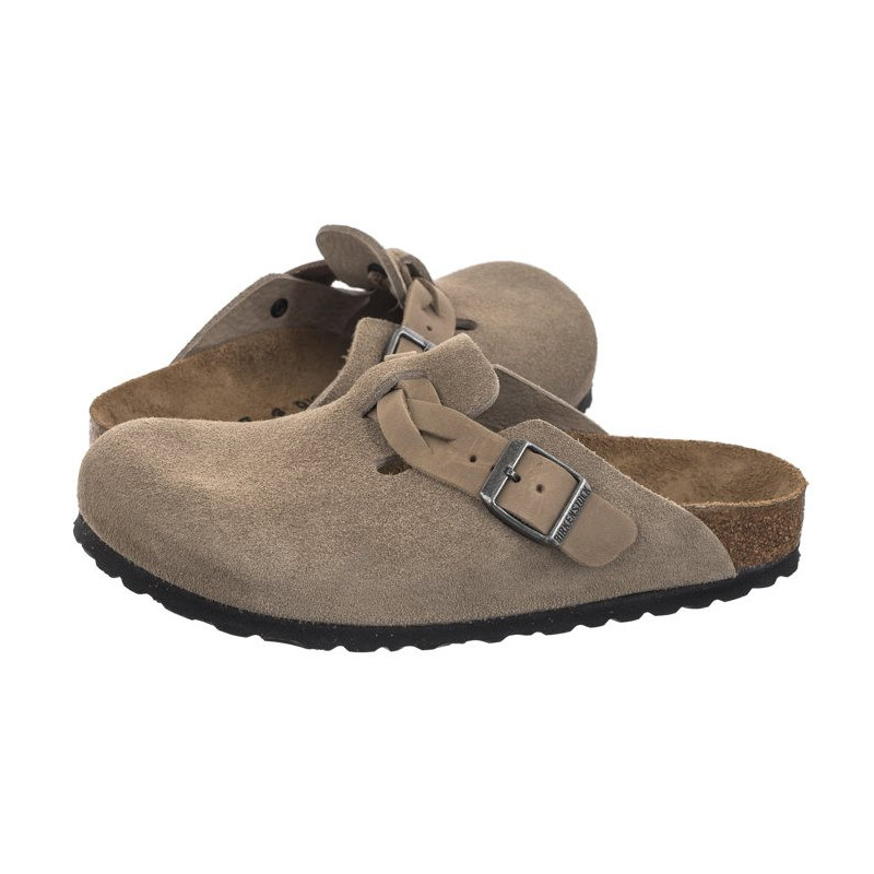 Birkenstock Boston Braided Taupe 1026694 (BK257-a) Moteriški batai/šlepetės