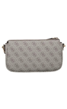 Guess Noelle II Dbl Pouch Crossbody HWBG96 72710 Dark Taupe Logo  (GU758-c) rankinė