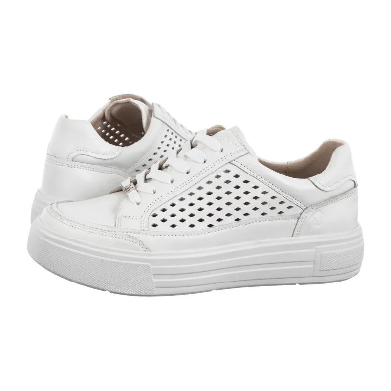 Caprice Białe 9-23719-44 102 White Nappa  (CP435-a) bateliai