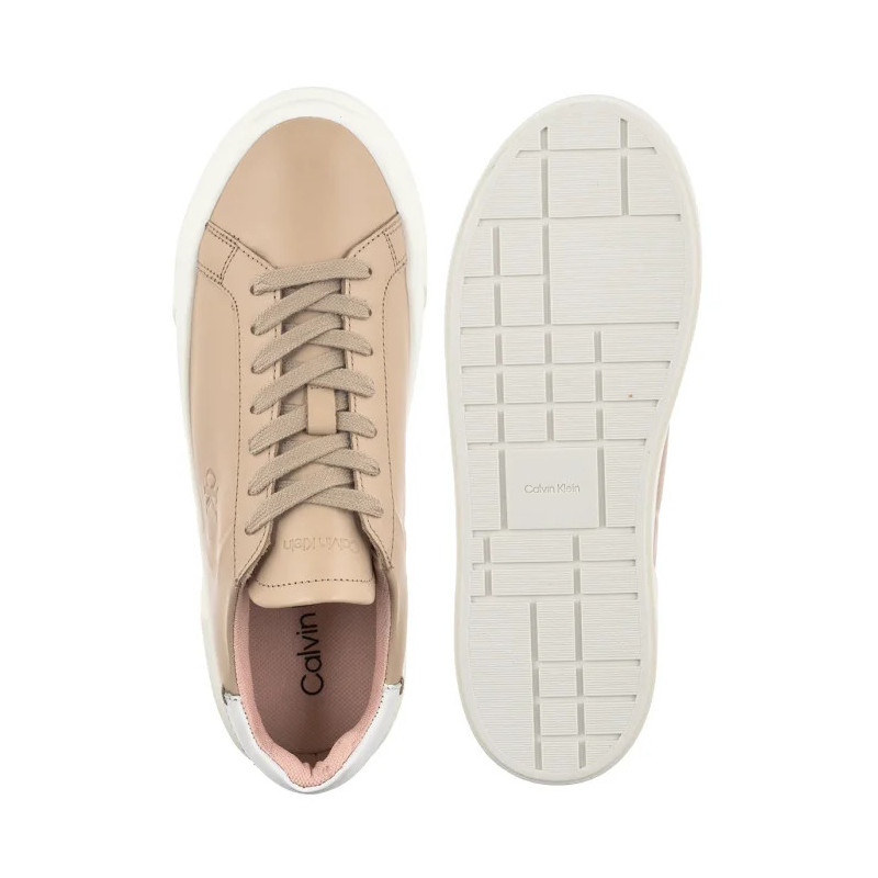 Calvin Klein Flatform Lace Up Lth Mg Triple Bright White YW0YW01928 0K4 (CK710-c) bateliai