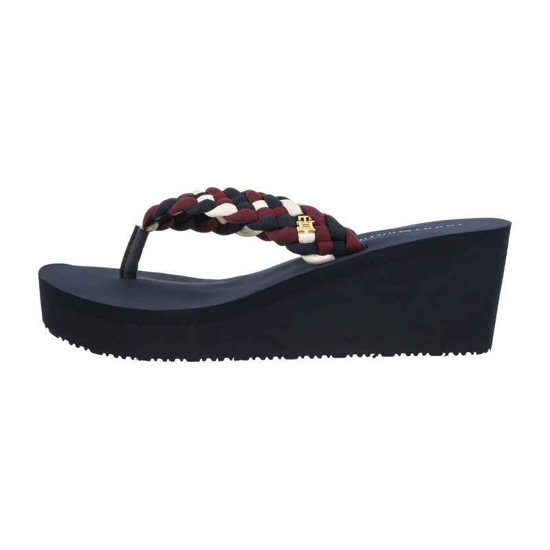 Tommy Hilfiger TH Wedge Braided Summer Sandal Rwb FW0FW09198 0GY (TH1441-a) batai