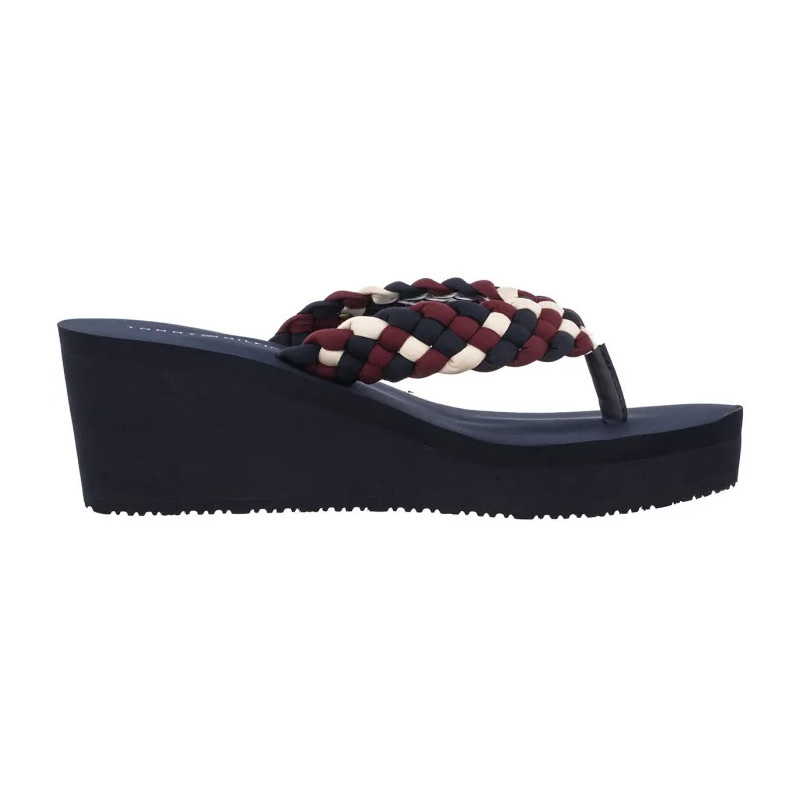 Tommy Hilfiger TH Wedge Braided Summer Sandal Rwb FW0FW09198 0GY (TH1441-a) batai