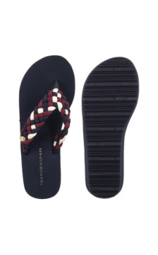 Tommy Hilfiger TH Wedge Braided Summer Sandal Rwb FW0FW09198 0GY (TH1441-a) batai