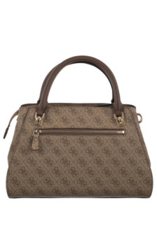 Guess Noelle II Luxury Satchel HWBG96 72070 Latte Logo/Brown (GU794-b) rankinė