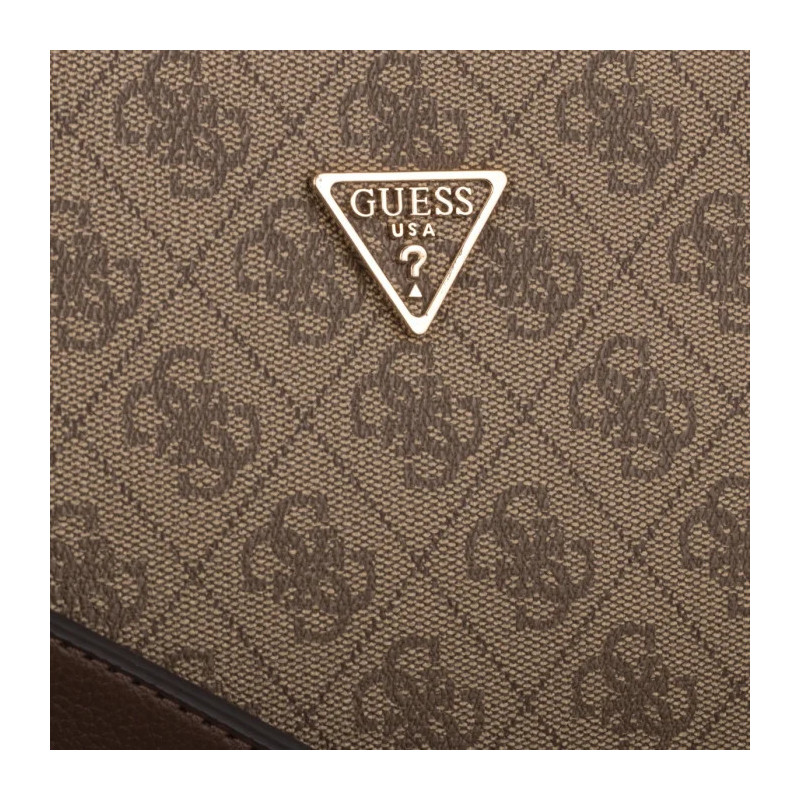 Guess Noelle II Luxury Satchel HWBG96 72070 Latte Logo/Brown (GU794-b) rankinė