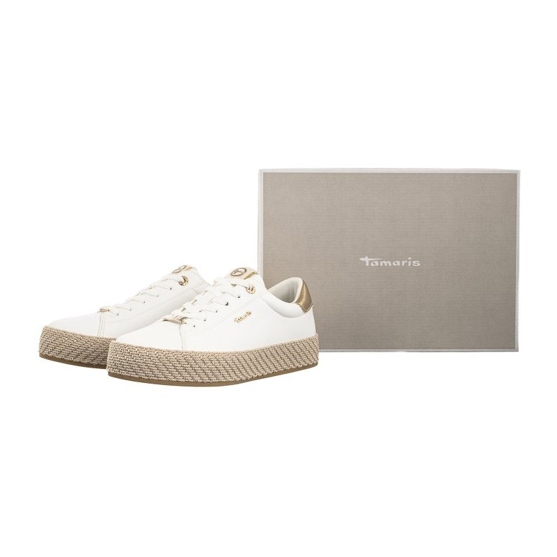 Tamaris Białe 1-23713-42 190 White/Gold (TM479-a) batai