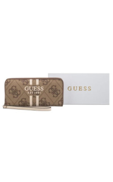 Guess Laurel II Slg Large Zip Around SWOS74 59146 Latte Logo (GU774-a) rankinė
