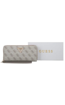 Guess Laurel II Slg Large Zip Around SWSG74 59146 Dark Taupe Logo (GU775-c) rankinė