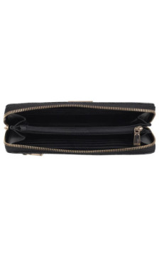 Guess Laurel II Slg Large Zip Around SWSO74 59146 Coal Logo (GU860-a) rankinė