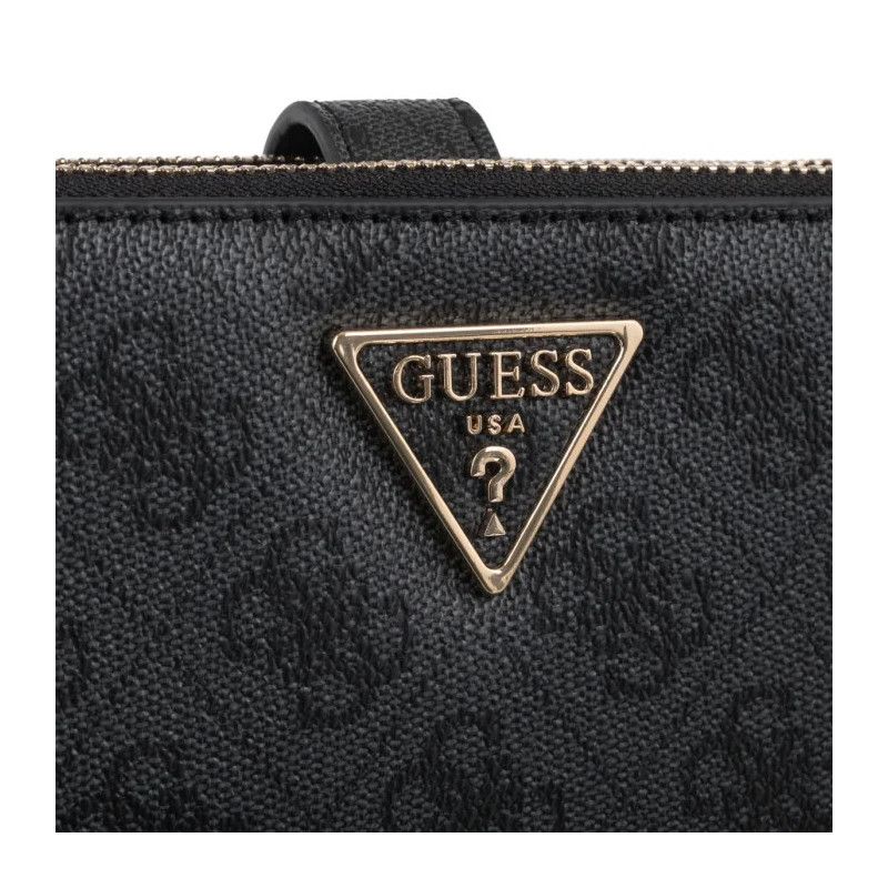 Guess Laurel II Slg Dbl Zip Organizer SWSG74 59157 Coal Logo (GU861-a) rankinė