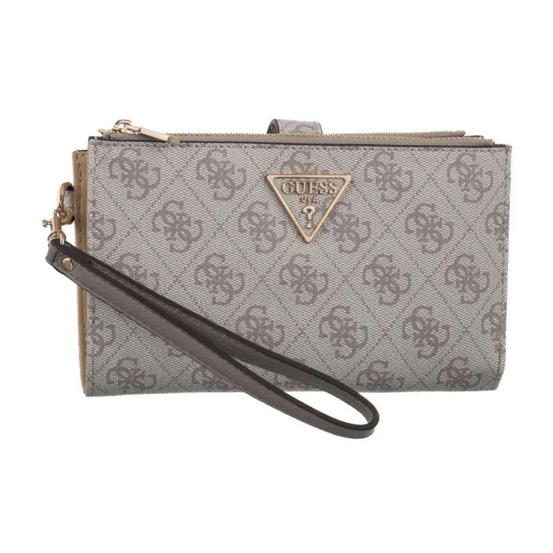 Guess Laurel II Slg Dbl Zip Organizer SWSG74 59157 Dark Taupe Logo (GU861-b) rankinė