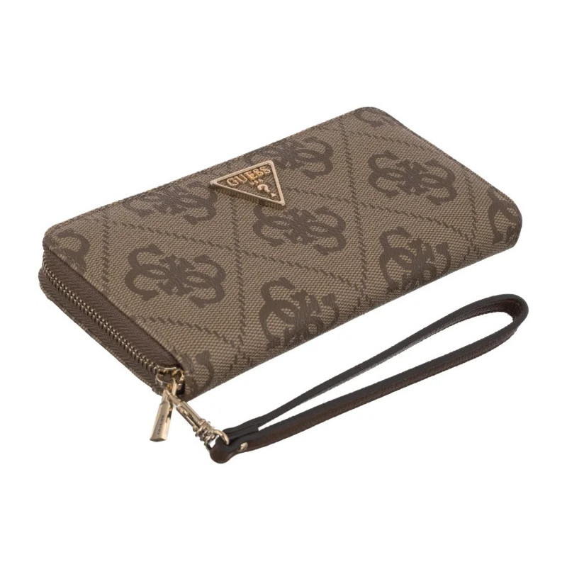 Guess Laurel II Slg Large Zip Around SWSO74 59146 Latte Logo/Brown (GU860-b) rankinė