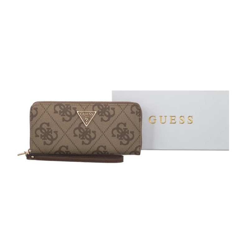 Guess Laurel II Slg Large Zip Around SWSO74 59146 Latte Logo/Brown (GU860-b) rankinė
