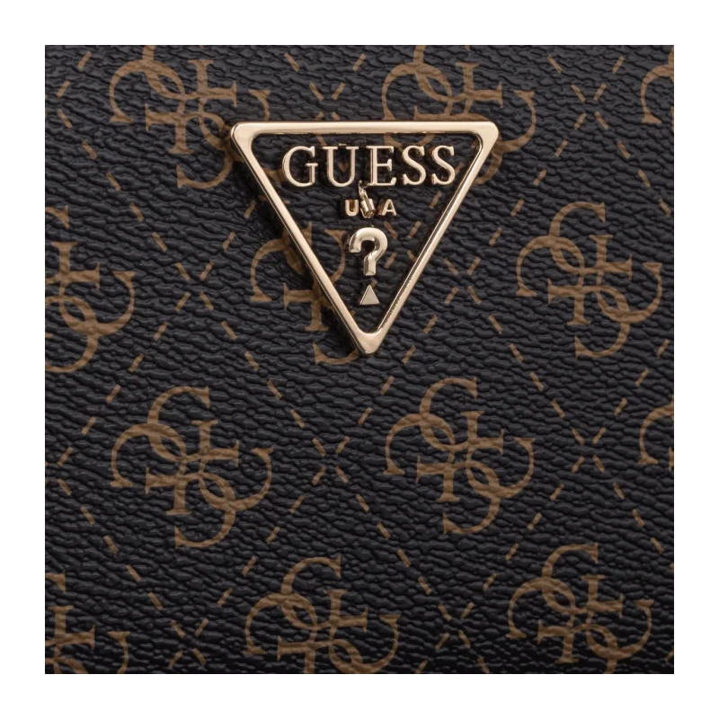 Guess Laurel II Slg Large Zip Around SWQL74 59146 Brown Logo (GU862-a) rankinė