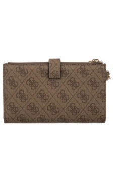 Guess Laurel II Slg Dbl Zip Organizer SWSG74 59157 Latte Logo (GU861-c) rankinė