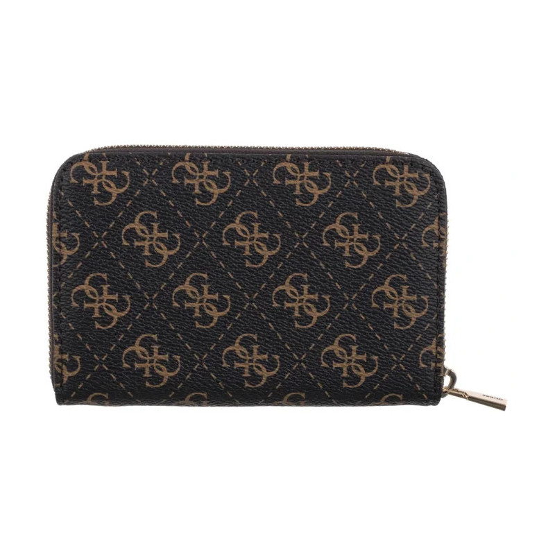 Guess Laurel II Slg Med Zip Around SWQL74 59140 Brown Logo (GU863-a) rankinė