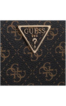 Guess Laurel II Slg Med Zip Around SWQL74 59140 Brown Logo (GU863-a) rankinė