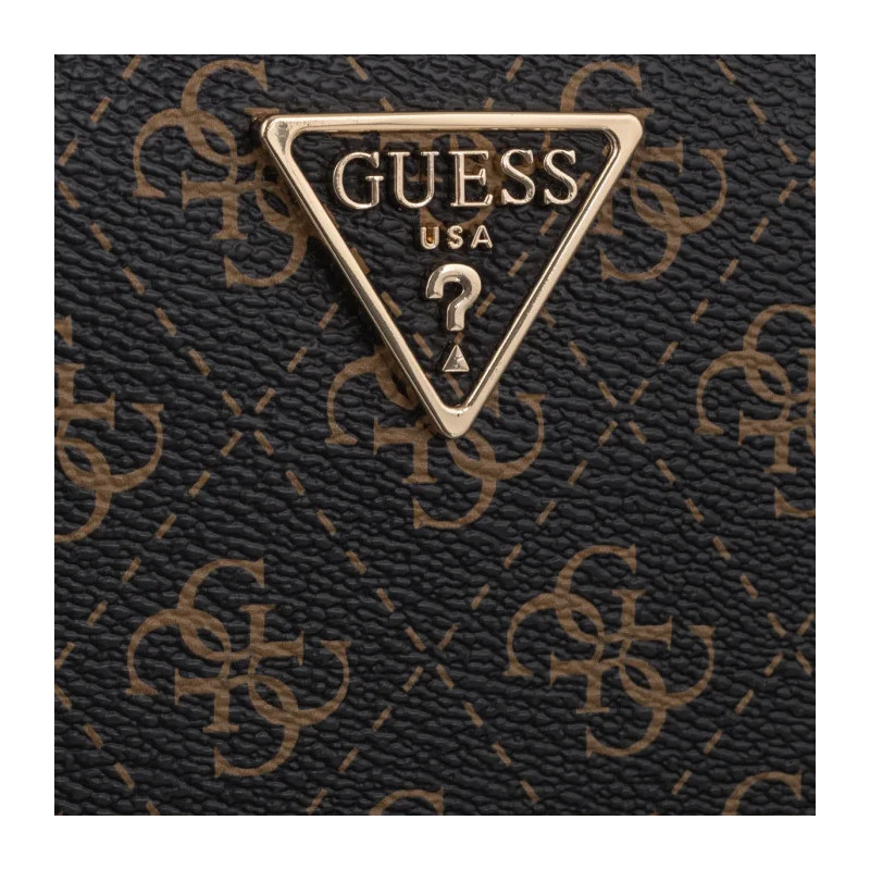 Guess Laurel II Slg Med Zip Around SWQL74 59140 Brown Logo (GU863-a) rankinė